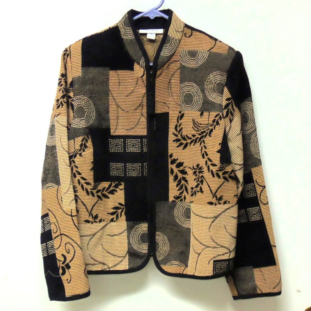 Dressbarn M Zip Up Blazer